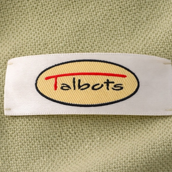 Talbots Soft Green Fringe Wrap - Picture 3 of 6